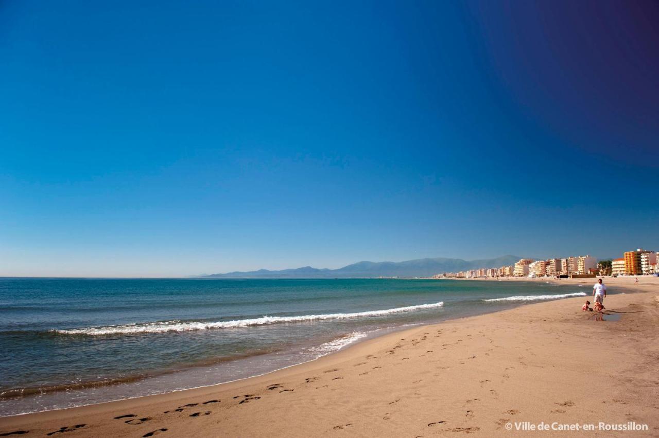 Méditerranée Salon vue mer au coeur de la ville 10m de la plage Canet-en-Roussillon Esterno foto
